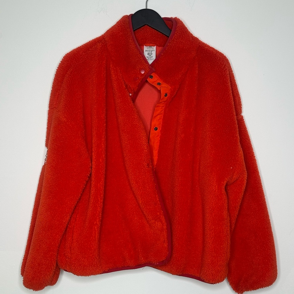 Disney Park Jacket women size XL orange zipped pocket coat